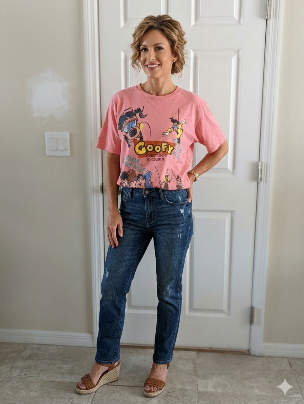 Disney Goofy Movie unisex graphic tee shirt in size large
